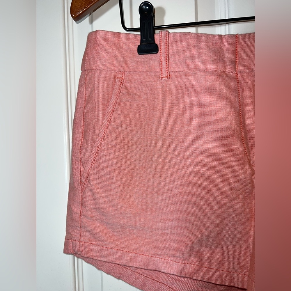 J. Crew Jr. Shorts, 100% Cotton 3 inch. Size 6. Heather Coral Color. LIKE NEW! - Picture 5 of 11